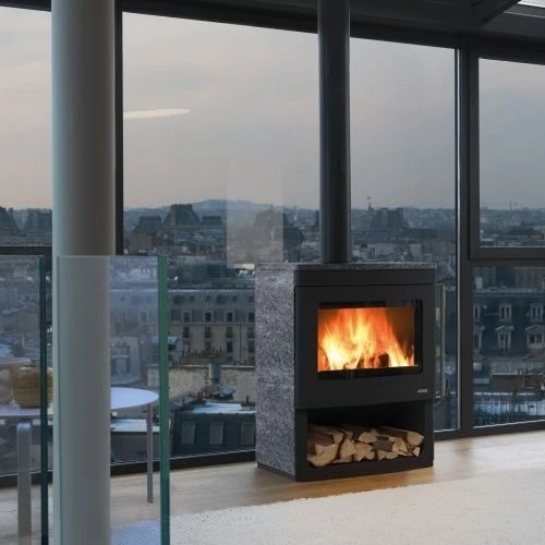 Kaminofen PALAZZETTI Nicole Mit Offener Holzablage 9,1 KW 4 Kaminofen PALAZZETTI Nicole Mit Offener Holzablage 9,1 KW – Bild 2