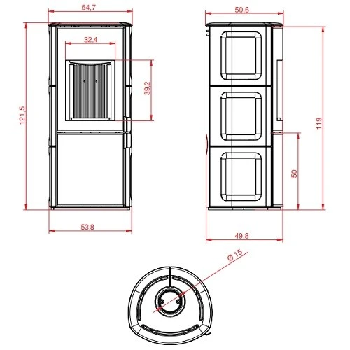 Kaminofen PALAZZETTI Dalia 7 KW 5 Kaminofen PALAZZETTI Dalia 7 KW – Bild 3