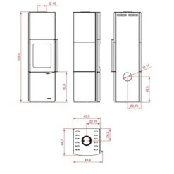 Kaminofen PALAZZETTI Eva S Mit Luftgebläse 7 KW -Top Fram Geschaft Palazzetti Eva Mit Luftgeblase Technisches 1600x1600