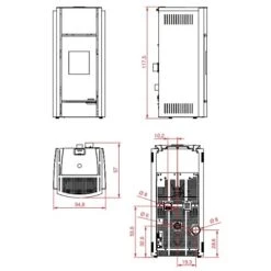 Pelletofen PALAZZETTI Ecofire Julie 9 KW -Top Fram Geschaft Palazzetti Pelletofen Julie Technisches 1600x1600