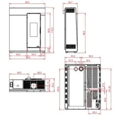 Pelletofen PALAZZETTI Ecofire Michelle 6 KW -Top Fram Geschaft Palazzetti Pelletofen Michelle Technisches 1600x1600