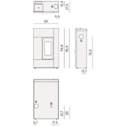 Pelletofen Cadel Spirit 5 | 5,2 KW -Top Fram Geschaft Pelletofen Cadel Spirit 5 Technisches 1600x1600