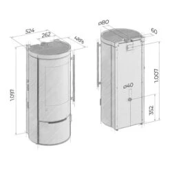 Pelletofen Drooff Aprica 2 Trend Pellet 7,1 KW -Top Fram Geschaft Pelletofen Drooff Aprica 2 Trend Pellet zeichnung 1600x1600