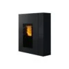 Pelletofen Edilkamin Blade2 H 18 Up 19,2 KW Wasserführend -Top Fram Geschaft Pelletofen Edilkamin Blade2 H 18 22 UP wasserfuehrend Verkleidung Stahl Schwarz 1600x1600 1
