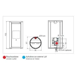Pelletofen Edilkamin Evia2 Up 7,9 KW 7 Pelletofen Edilkamin Evia2 Up 7,9 KW -Top Fram Geschaft Pelletofen Edilkamin Evia2 Up zeichnung 1600x1600