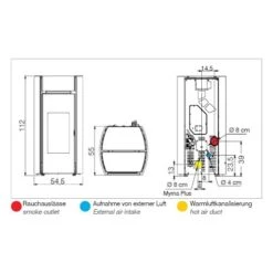 Pelletofen Edilkamin Myrna 10 KW -Top Fram Geschaft Pelletofen Edilkamin Myrna tech 1600x1600