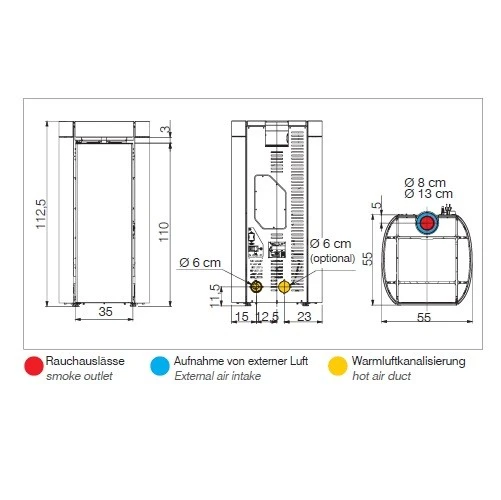 Pelletofen Edilkamin Rada Air Tight C 12,8 KW 6 Pelletofen Edilkamin Rada Air Tight C 12,8 KW – Bild 4