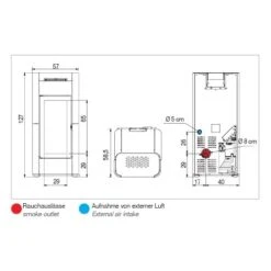 Pelletofen Edilkamin Tera H 25 Evo 25,1 KW Wasserführend -Top Fram Geschaft Pelletofen Edilkamin Tera H 25 Evo tech 1600x1600