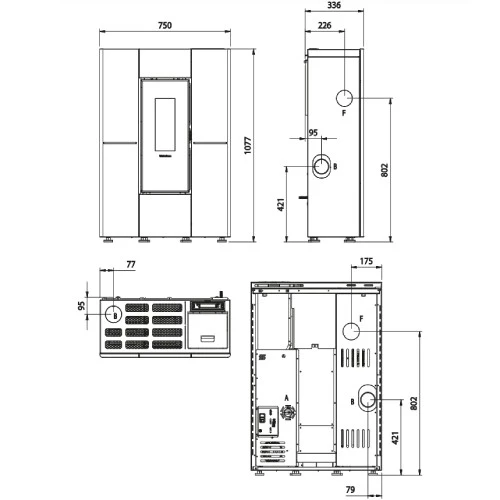 Pelletofen La Nordica Extraflame Marilena Plus AD 8 KW 5 Pelletofen La Nordica Extraflame Marilena Plus AD 8 KW – Bild 3