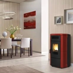 Pelletofen La Nordica Extraflame Novella Plus Evo 10,3 KW -Top Fram Geschaft Pelletofen La Nordica Extraflame Novella Plus Evo bordeaux ambiental 1600x1600
