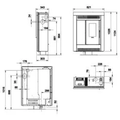 Pelletofen La Nordica Extraflame Souvenir Petra Evo 10,2 KW -Top Fram Geschaft Pelletofen La Nordica Extraflame Souvenir Petra Evo tech 1600x1600