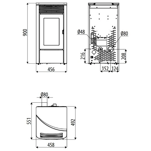 Pelletofen MCZ ALYSSA Air 6 M1 6,3 KW 6 Pelletofen MCZ ALYSSA Air 6 M1 6,3 KW – Bild 4