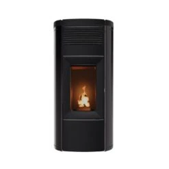 Pelletofen MCZ MUSA Comfort Air 12 UP! M3 11,9 KW -Top Fram Geschaft Pelletofen MCZ MUSA Air Matic 10 M3 Core Frontal2 Schwarz 1600x1600