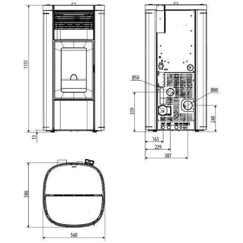 Pelletofen MCZ MUSA Hydromatic 18 M2+ 17,7 KW Wasserführend 7 Pelletofen MCZ MUSA Hydromatic 18 M2+ 17,7 KW Wasserführend – Bild 5