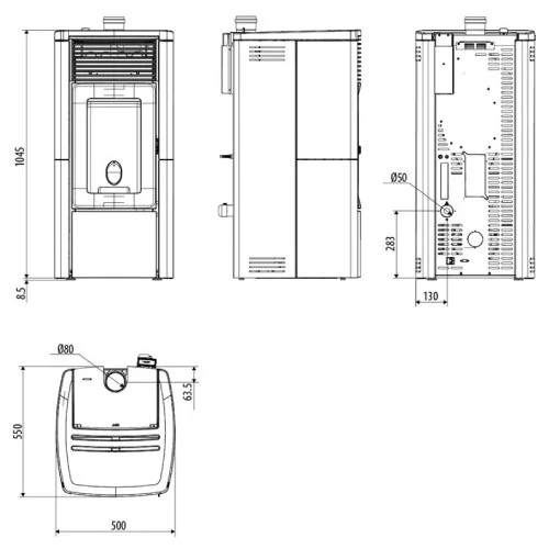 Pelletofen MCZ STAR Air 8 UP! M3 8,1 KW 7 Pelletofen MCZ STAR Air 8 UP! M3 8,1 KW – Bild 5