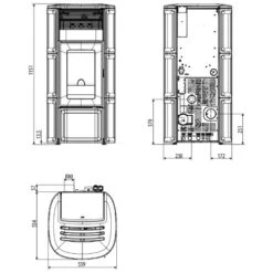 Pelletofen MCZ SUITE Hydromatic 18 M2+ 17,7 KW Wasserführend 13 Pelletofen MCZ SUITE Hydromatic 18 M2+ 17,7 KW Wasserführend -Top Fram Geschaft Pelletofen MCZ SUITE zeichnung 1600x1600 1