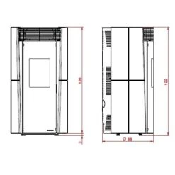 Pelletofen Palazzetti Ecofire Lilibet TC 13 | 13 KW -Top Fram Geschaft Pelletofen Palazzetti Ecofire Lilibet 9 teh2 2023 1600x1600 4