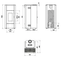 Pelletofen RED Ren Air 6 XUP! S1 6,3 KW -Top Fram Geschaft Pelletofen RED Ren Air 6 XUP S1 tb 1600x1600