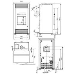 Pelletofen Wodtke Topline New Motion Air+ 8 KW -Top Fram Geschaft Pelletofen Wodtke Topline New Motion air plus masse 1600x1600