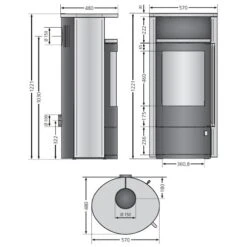Kaminofen Oranier Polar Neo 6 | 6,5 KW -Top Fram Geschaft Polar Neo 6 1600x1600