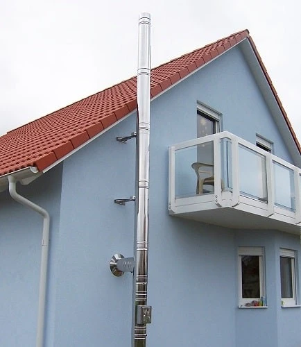 Edelstahlschornstein Doppelwandig Ø 080 Mm Bausatz - Reuter DW-BLUE 7 Edelstahlschornstein Doppelwandig Ø 080 Mm Bausatz - Reuter DW-BLUE – Bild 5