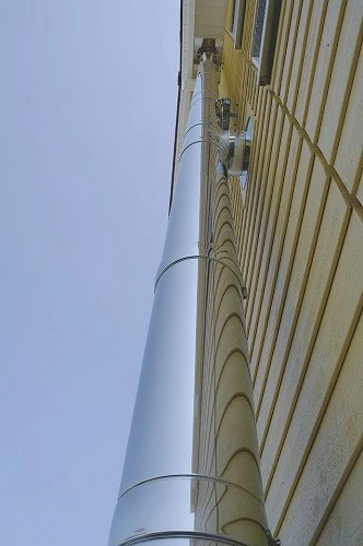 Edelstahlschornstein Doppelwandig - 6,5m Höhe / Länge - 150 Mm Durchmesser - Reuter DW-GREEN 6 Edelstahlschornstein Doppelwandig - 6,5m Höhe / Länge - 150 Mm Durchmesser - Reuter DW-GREEN – Bild 4