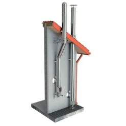 Top Fram Geschaft 28 Edelstahlschornstein Doppelwandig Ø 130 Mm Bausatz - Reuter DW-GREEN