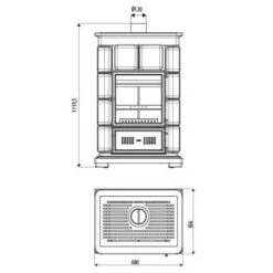 Kaminofen Sergio Leoni Marlene Maxi E 9,6 KW -Top Fram Geschaft SERGIOLEONI Marlene Maxi Tech 1600x1600