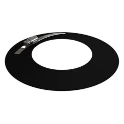 Pelletofenrohr - Wandrosette - Schwarz - Jeremias Pellet-Line