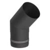 Pelletofenrohr - Winkel 45° Starr - Schwarz - Jeremias Pellet-Line -Top Fram Geschaft Winkel 45 starr schwarz Jeremias PELLET LINE 1600x1600