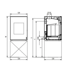 Kaminofen Wodtke Hot Box 2000 | 7 KW Raumluftunabhängig -Top Fram Geschaft hot box 2000 tech 1600x1600