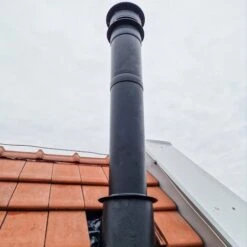 Edelstahlschornstein Doppelwandig Ø 180 Mm Bausatz - Jeremias DW-BLACK 50 -Top Fram Geschaft jeremias dw black ambient 1 1600x1600 1