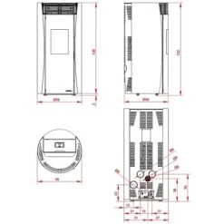 Pelletofen Palazzetti Ecofire Vivienne 9 Pro 2 | 9 KW -Top Fram Geschaft pelletofen palazzetti vivienne tech 1600x1600
