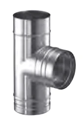 Rauchrohranschluss 90° Mit Stutzen - Einwandig - Schiedel PRIMA PLUS